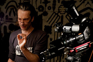 Michael Pope on set, photo by James Holland